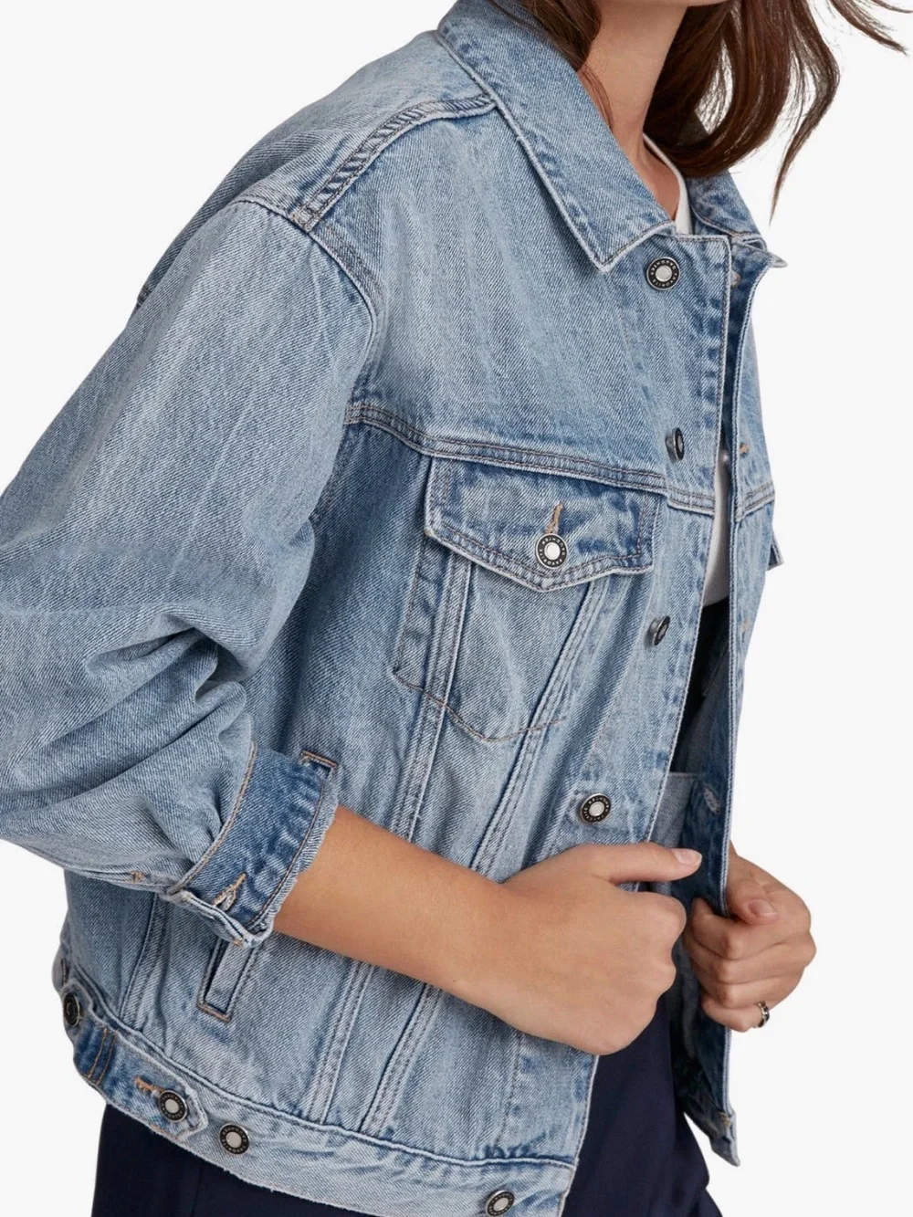 Favorite Daughter Light Blue Denim Jacket - Women